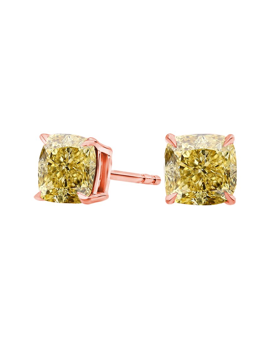 Amairah 14k Rose Gold 2.00 Ct. Tw. Lab-grown Diamond Stud Earrings