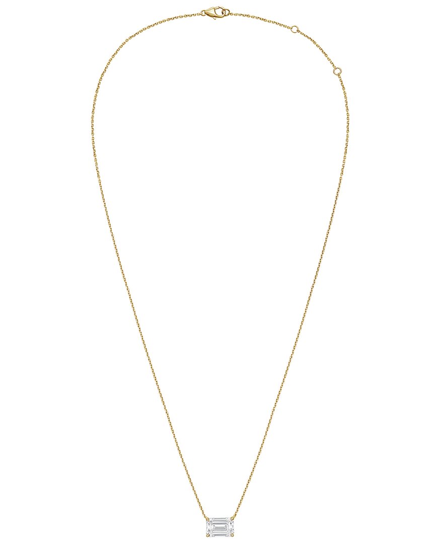 Diana M Lab Grown Diamonds Diana M. 14k Rose Gold 10.00 Ct. Tw. Lab-grown Diamond Pendant Necklace