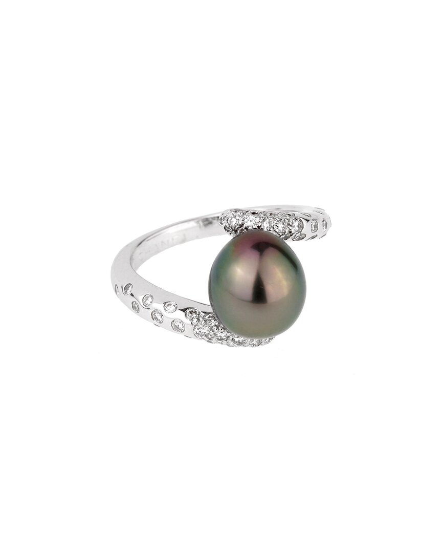Chanel 18k 0.60 Ct. Tw. Diamond Concept Ring (authentic Pre-loved) In Metallic