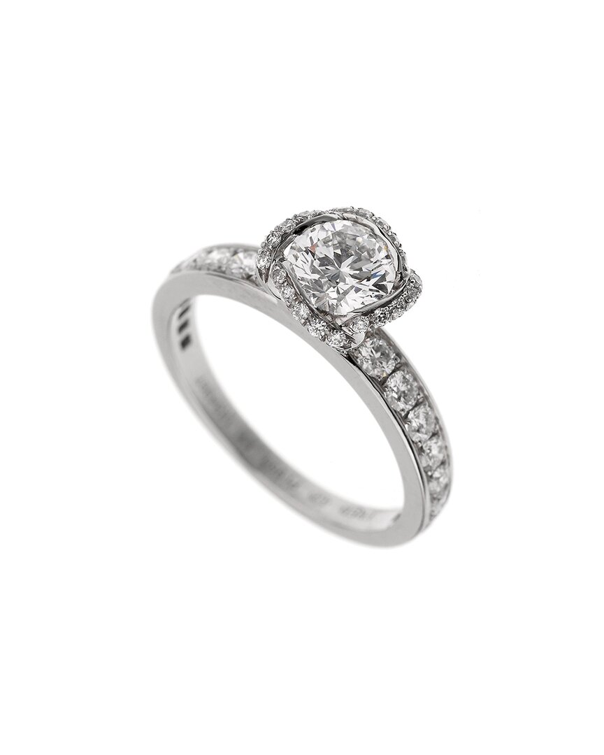 Fred Of Paris Platinum 1.22 Ct. Tw. Diamond Ring (authentic Pre-loved) In Silver