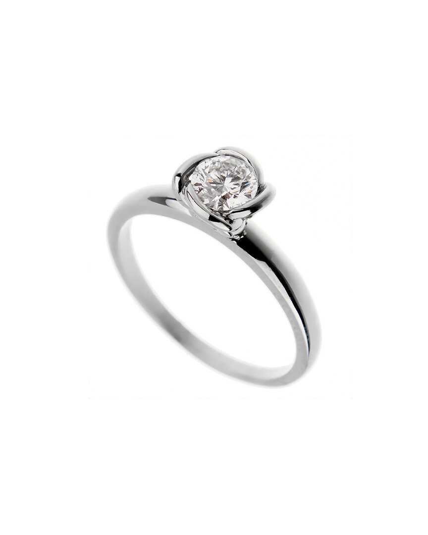 Fred Of Paris Platinum 0.51 Ct. Tw. Diamond Fleur Celeste Ring (authentic Pre-loved) In Metallic