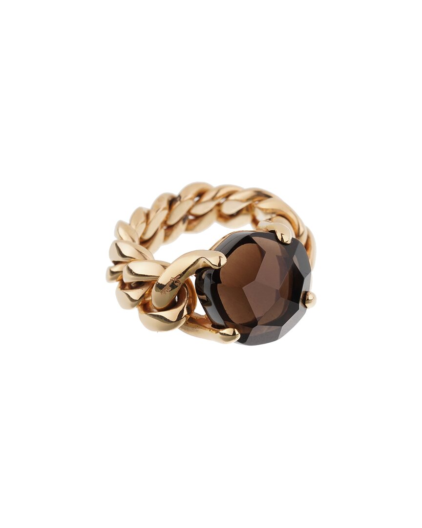 Heritage Pomellato Pomellato 18k 4.00 Ct. Tw. Smoky Quartz Ring (authentic )