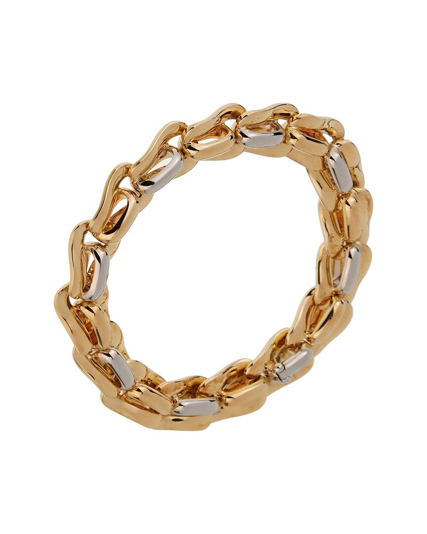 HERITAGE POMELLATO POMELLATO 18K TWO-TONE SOLID CHAIN LINK BRACELET (AUTHENTIC PRE-OWNED)