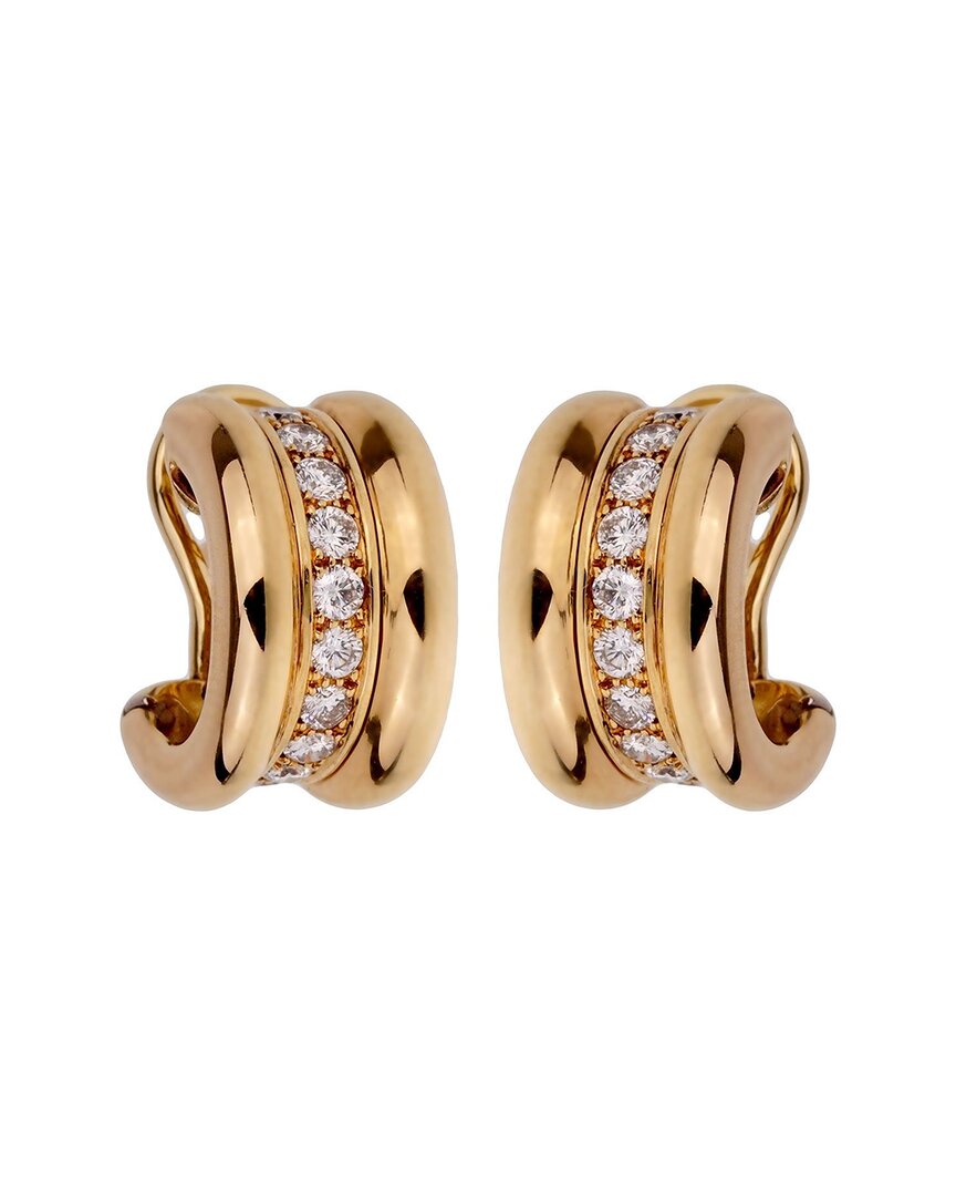 Heritage Chopard Chopard 18k 0.66 Ct. Tw. Diamond La Strada Hoops (authentic )