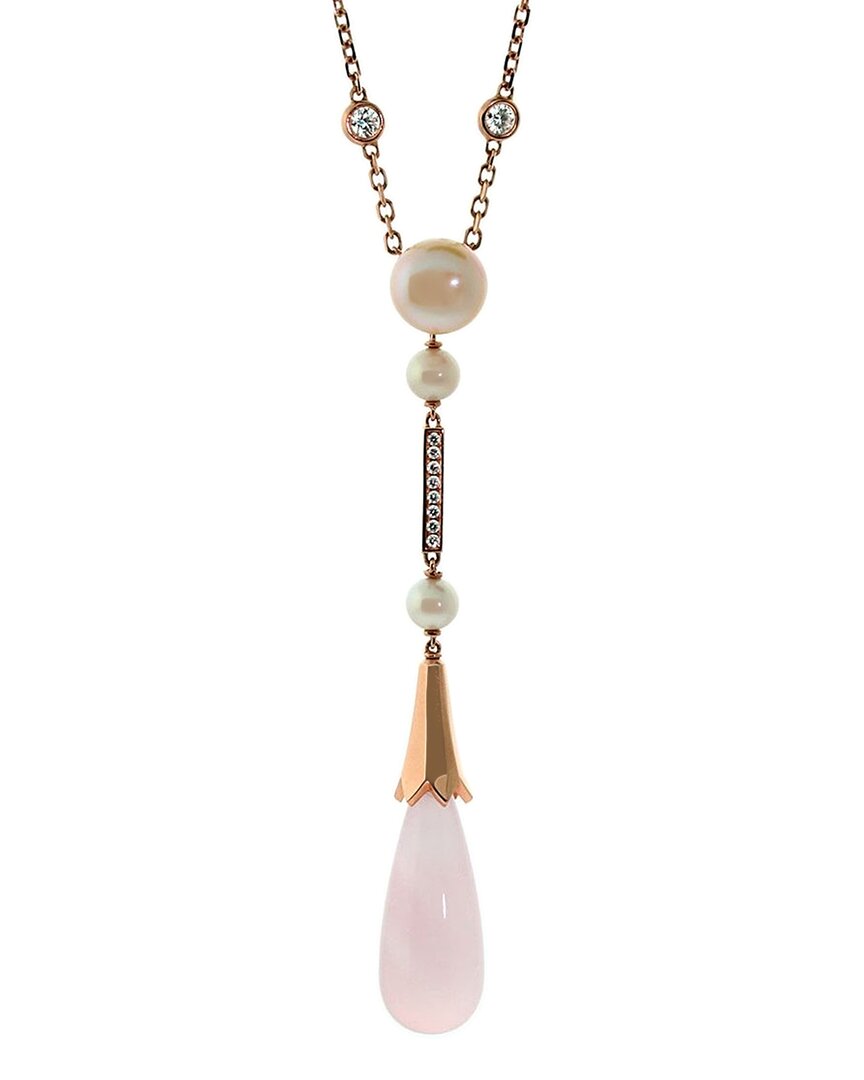 CARTIER CARTIER 18K ROSE GOLD 17.94 CT. TW. DIAMOND & PINK QUARTZ MONICA BELLUCCI NECKLACE (AUTHENTIC PRE-LO