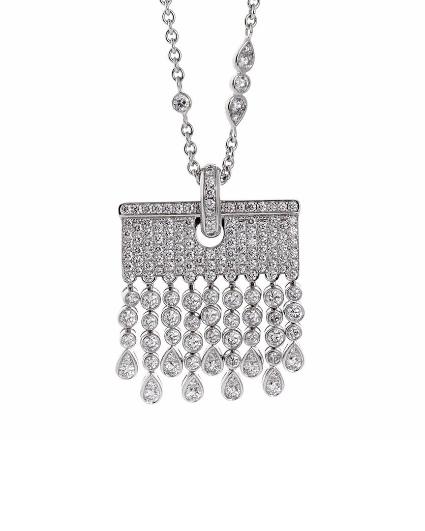 Heritage Chopard Chopard 18k 4.34 Ct. Tw. Diamond Tassel Drop Sautoir Necklace (authentic Pre- Owned)
