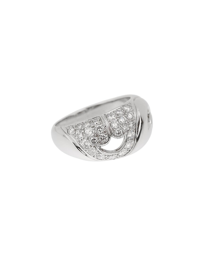 Heritage Bulgari Bulgari Platinum 0.60 Ct. Tw. Diamond Ring (authentic )