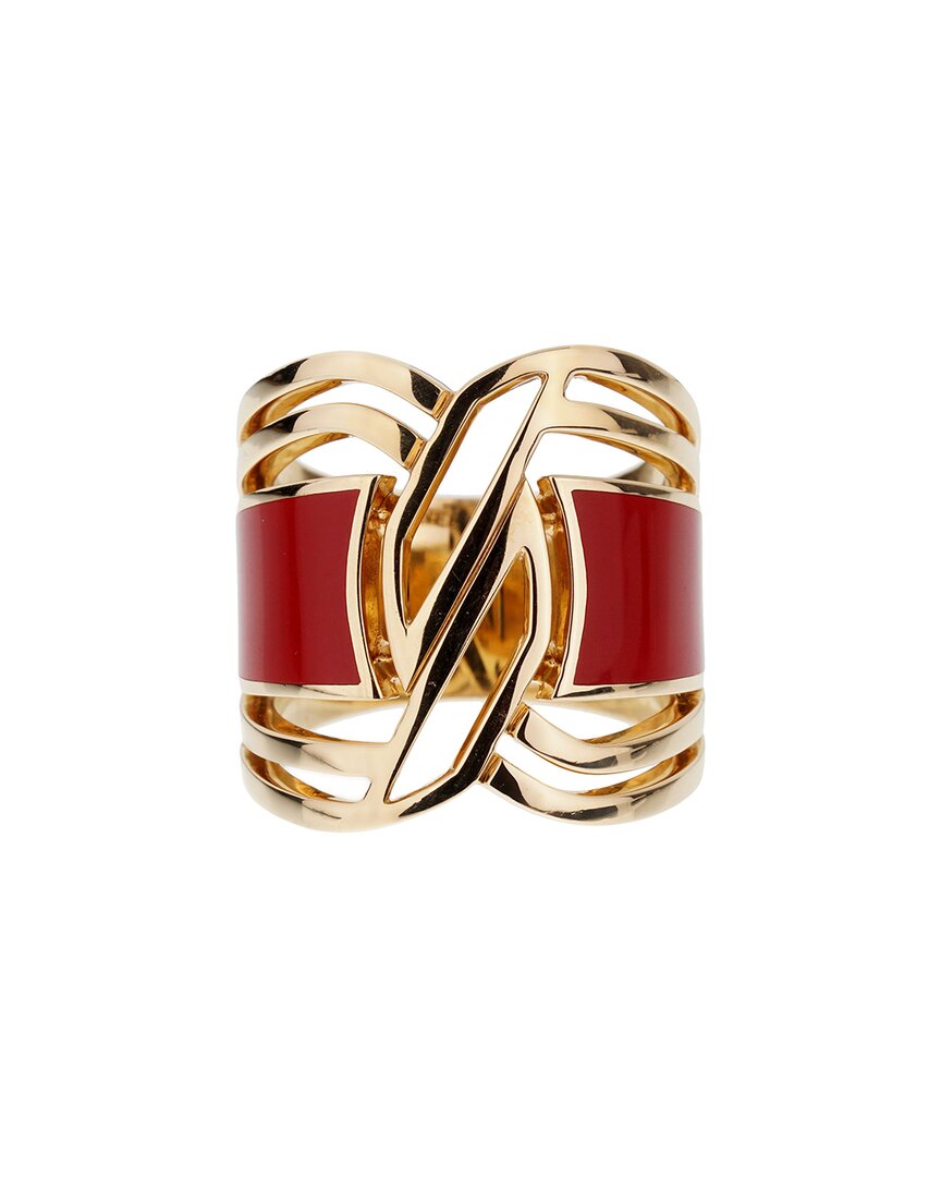 Chanel 18k Gallery Collection Cocktail Ring (authentic Pre-loved) In Gold