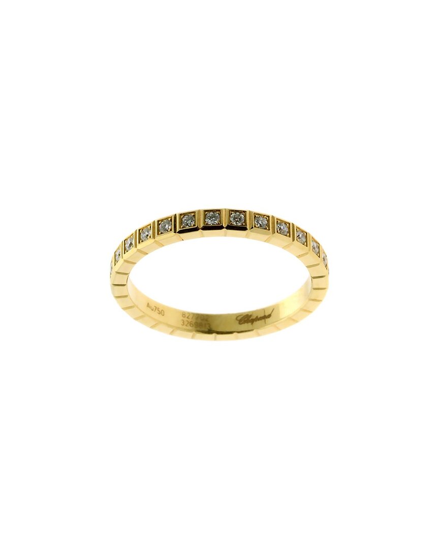 Heritage Chopard Chopard 18k 0.31 Ct. Tw. Diamond Ice Cube Eternity Ring (authentic )