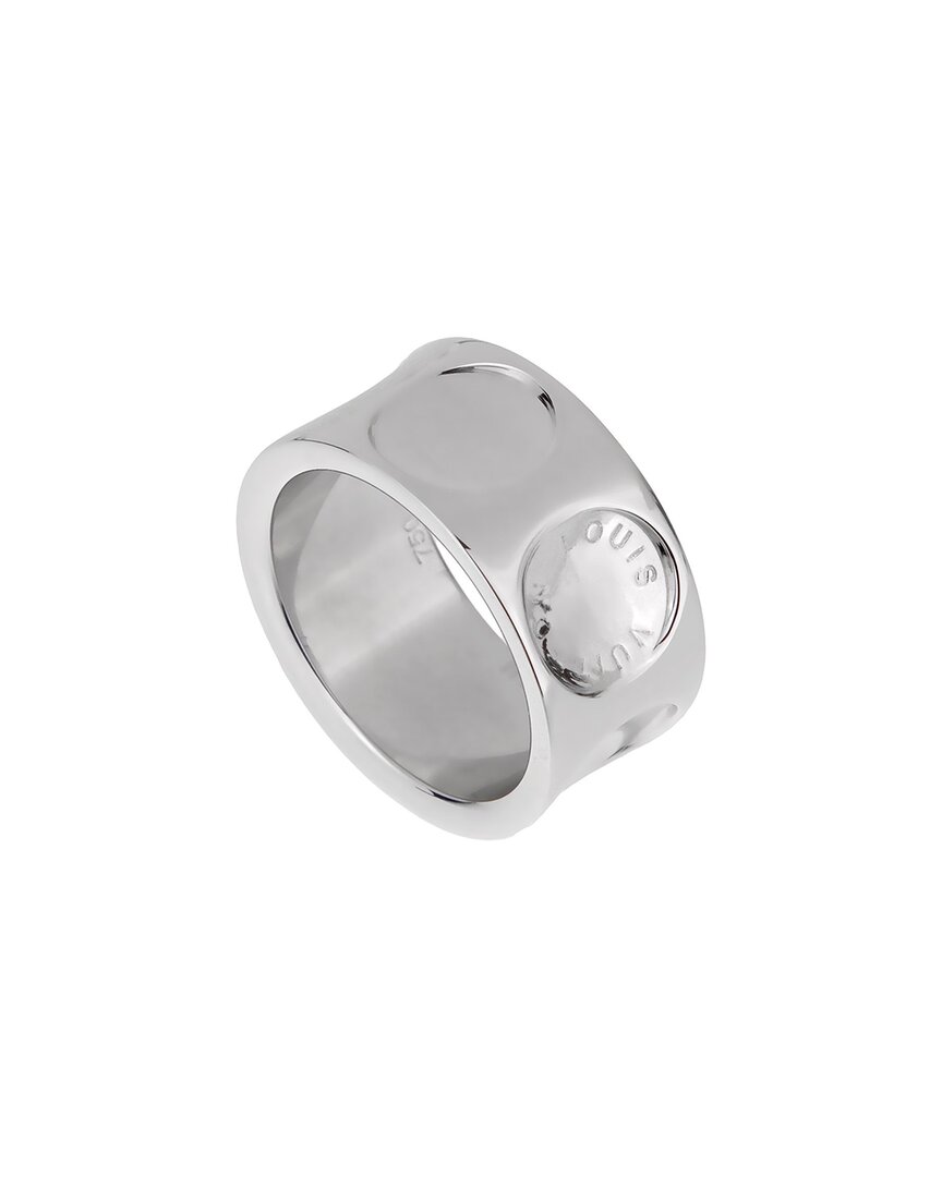 Louis Vuitton 18k Empreinte Ring (authentic Pre-loved) In Metallic