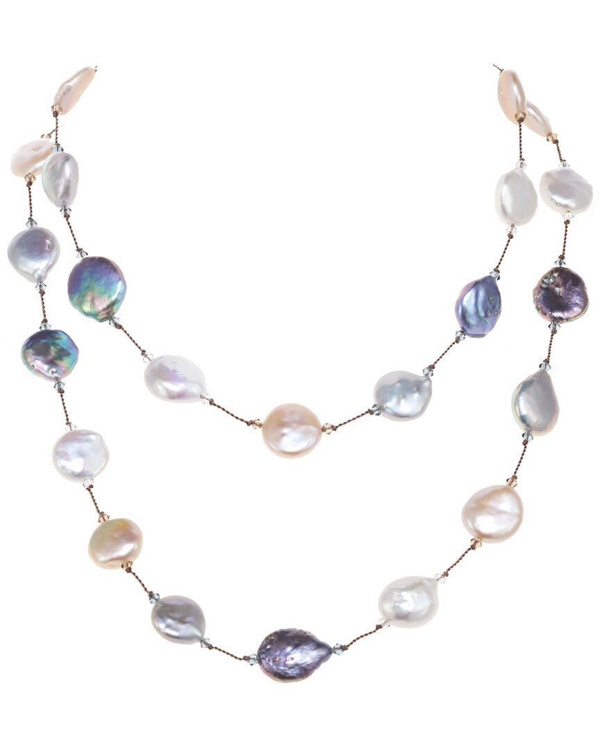 Margo Morrison Silver 14-15mm Pearl Necklace