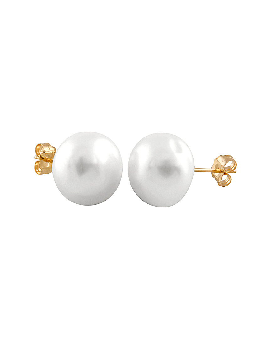 Splendid Pearls 14k 13-14mm Pearl Earrings