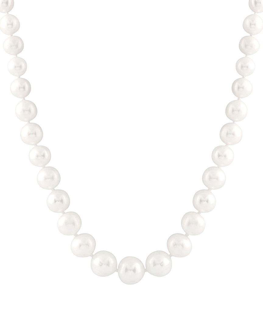 Splendid Pearls 14k 4-8mm Pearl Necklace