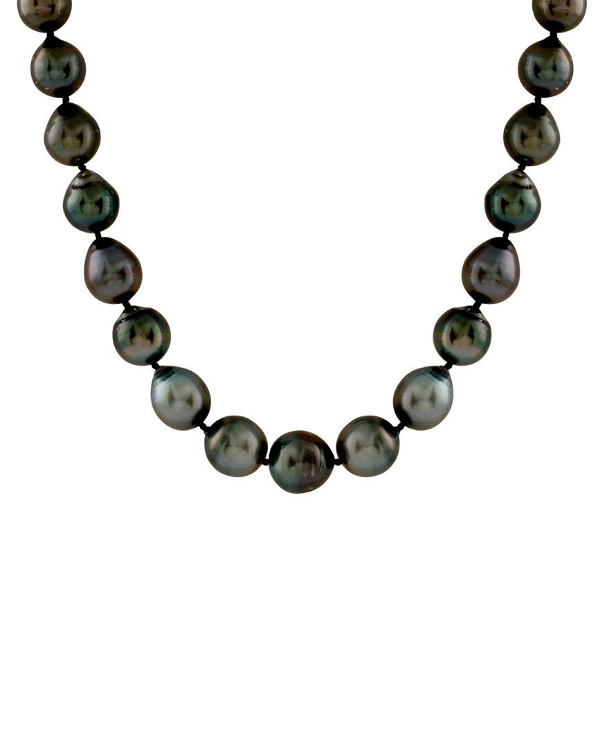 Splendid Pearls 14k 10-13mm Aa Quality Tahitian Pearl Necklace