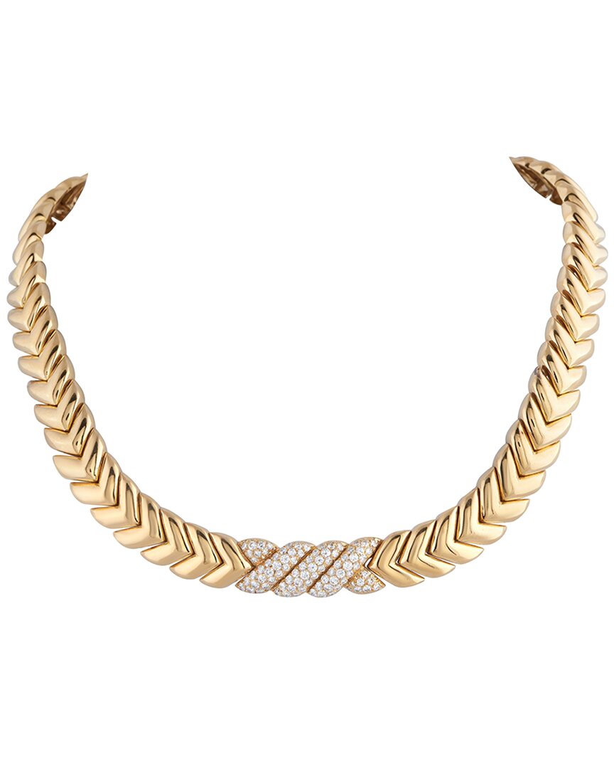 Van Cleef & Arpels 18k 4.00 Ct. Tw. Diamond Necklace (authentic Pre-loved)