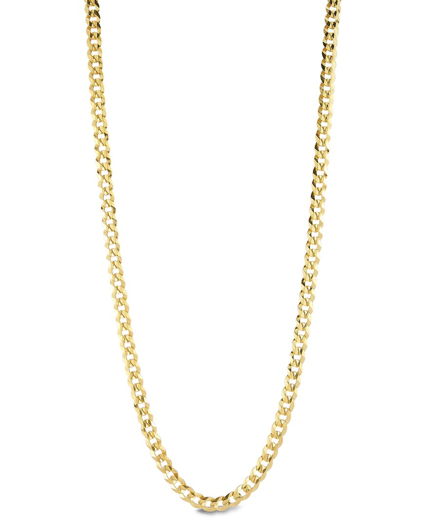Yield Of Men 18k Over Silver 5mm Curb Chain Necklace