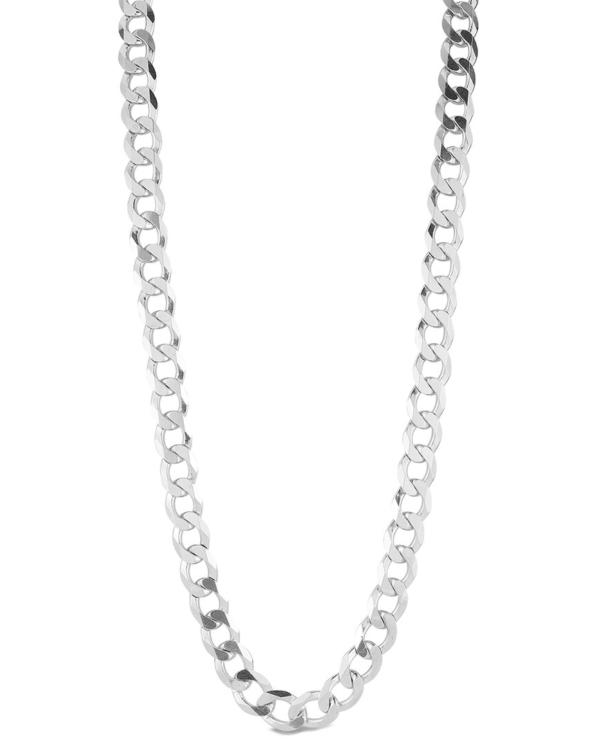 Yield Of Men Silver 9mm Curb Chain Necklace