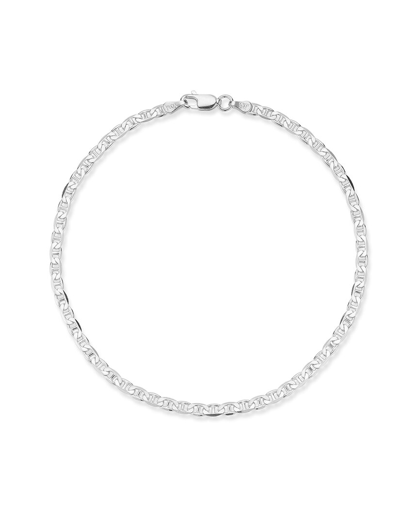 Yield Of Men Silver 3mm Mariner Link Chain Bracelet
