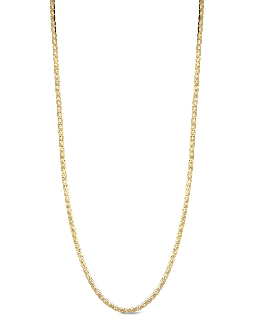 Shop Yield Of Men 18k Over Silver 4mm Mariner Link Chain Necklace