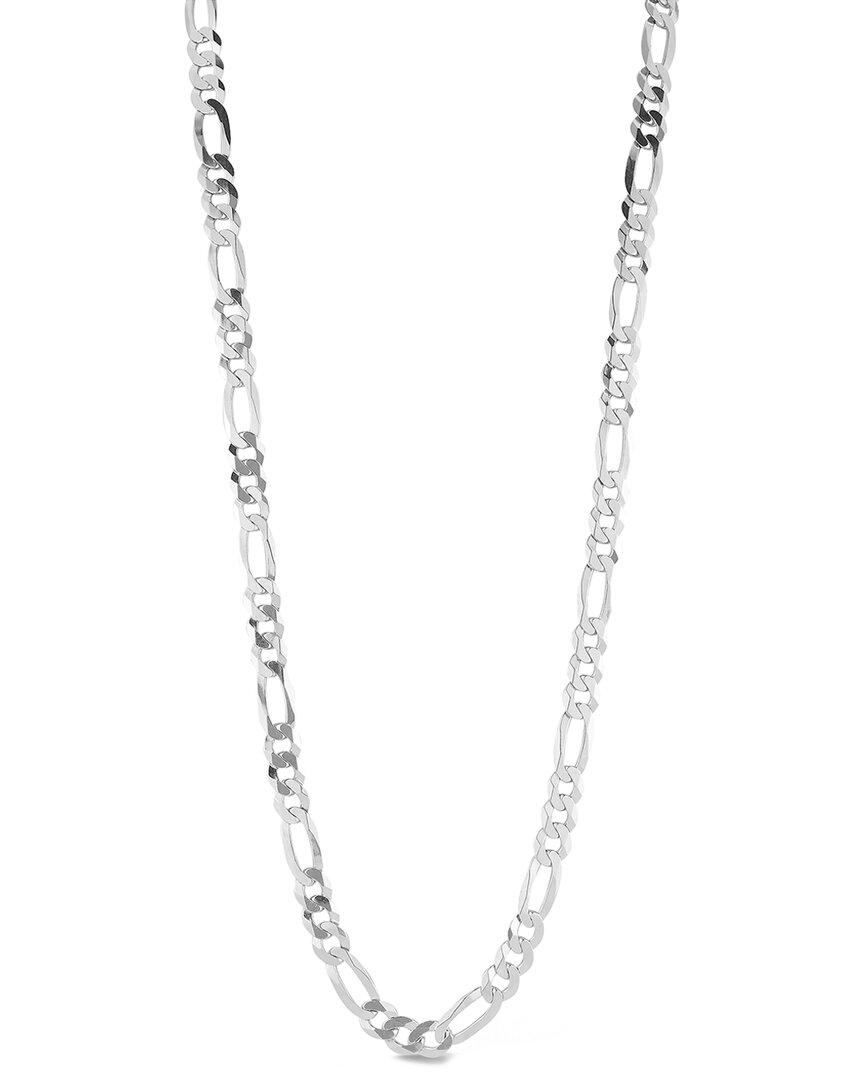 Yield Of Men 18k Over Silver 7mm Figaro Chain Necklace