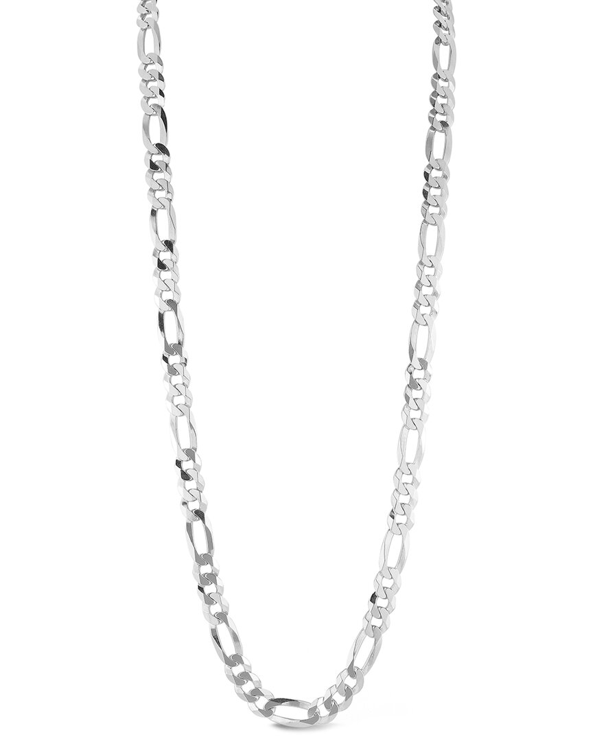 Yield Of Men Silver 11mm Figaro Chain Necklace