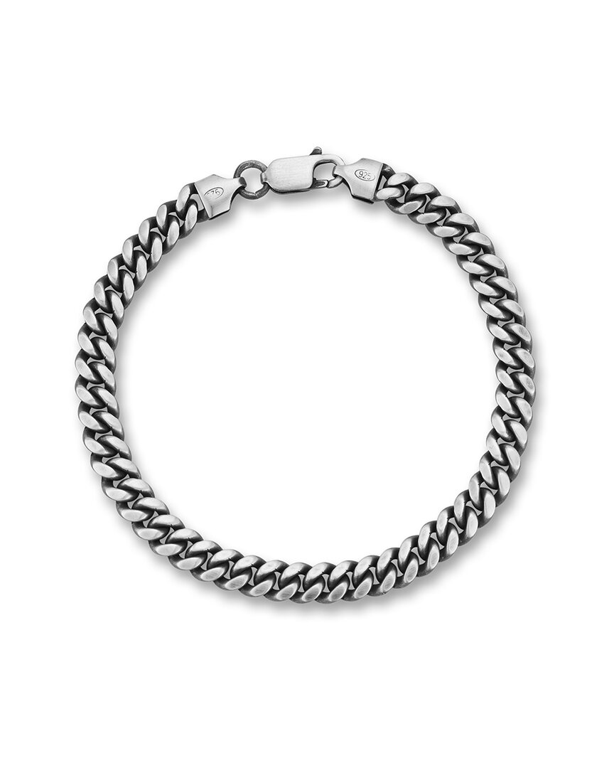 Yield Of Men Silver Curb Link Chain Bracelet In Metallic