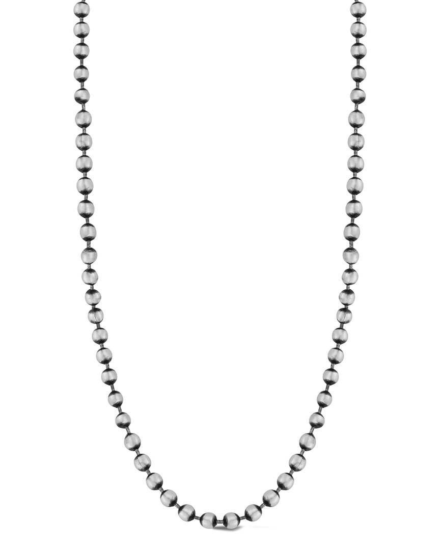 Shop Yield Of Men Silver Ball Chain Necklace