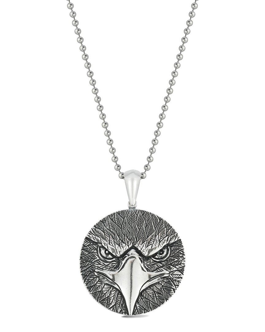 Shop Yield Of Men Silver Eagle Pendant Necklace