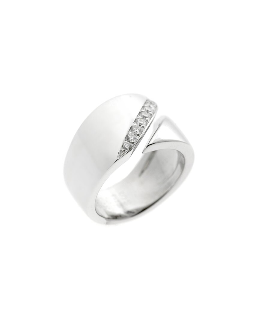 Hermes Hermès 18k 0.30 Ct. Tw. Diamond Bypass Ring (authentic )