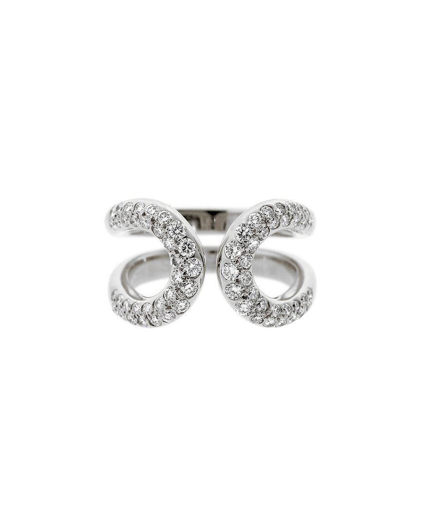 Hermes Hermès 18k 0.85 Ct. Tw. Diamond Cocktail Ring (authentic )