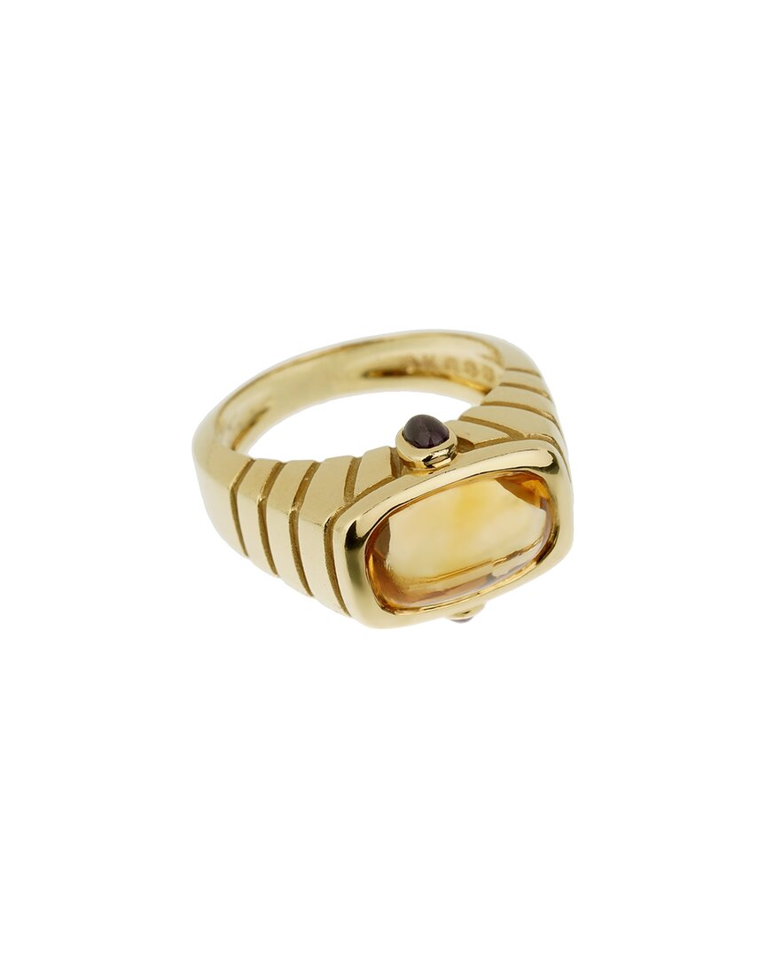 Van Cleef & Arpels 18k 5.30 Ct. Tw. Gemstone Ring (authentic )