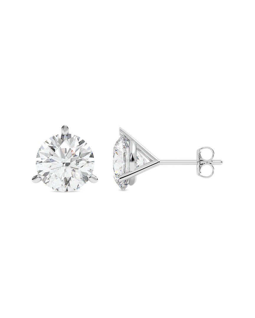 Lab Grown Diamonds 14k 10.00 Ct. Tw. Lab-grown Diamond Earrings In Metallic