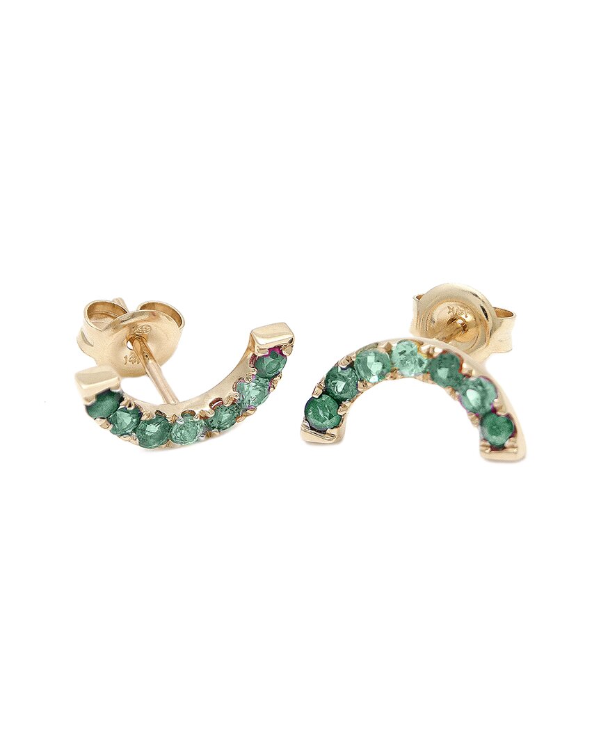 Gemstones 14k 0.46 Ct. Tw. Green Garnet Earrings