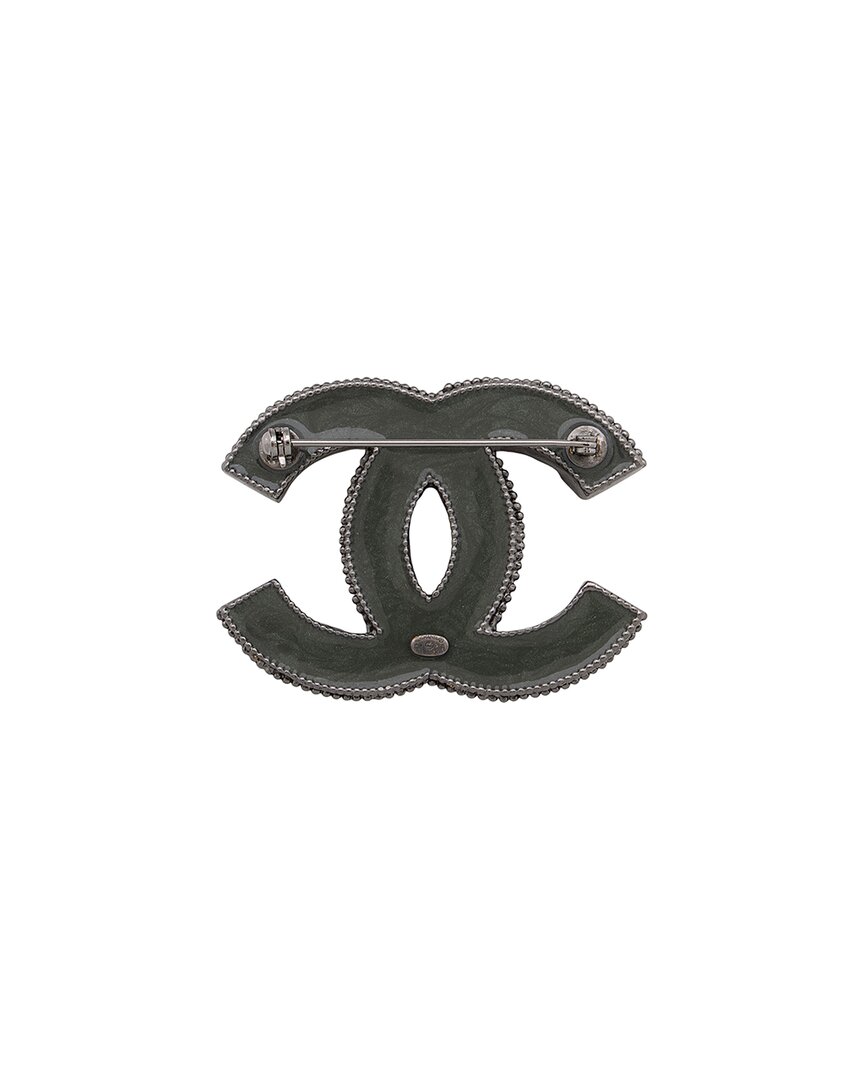 Chanel Moonstone Cc Brooch (authentic Pre-loved)