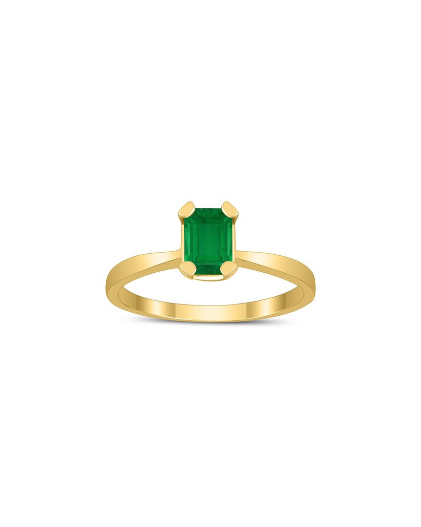 Gem Spark 14k 0.45 Ct. Tw. Emerald Ring In Gold