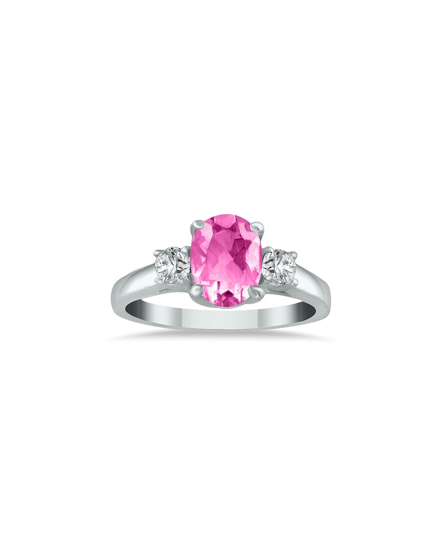 Gem Spark 14k 1.58 Ct. Tw. Diamond & Pink Topaz Ring