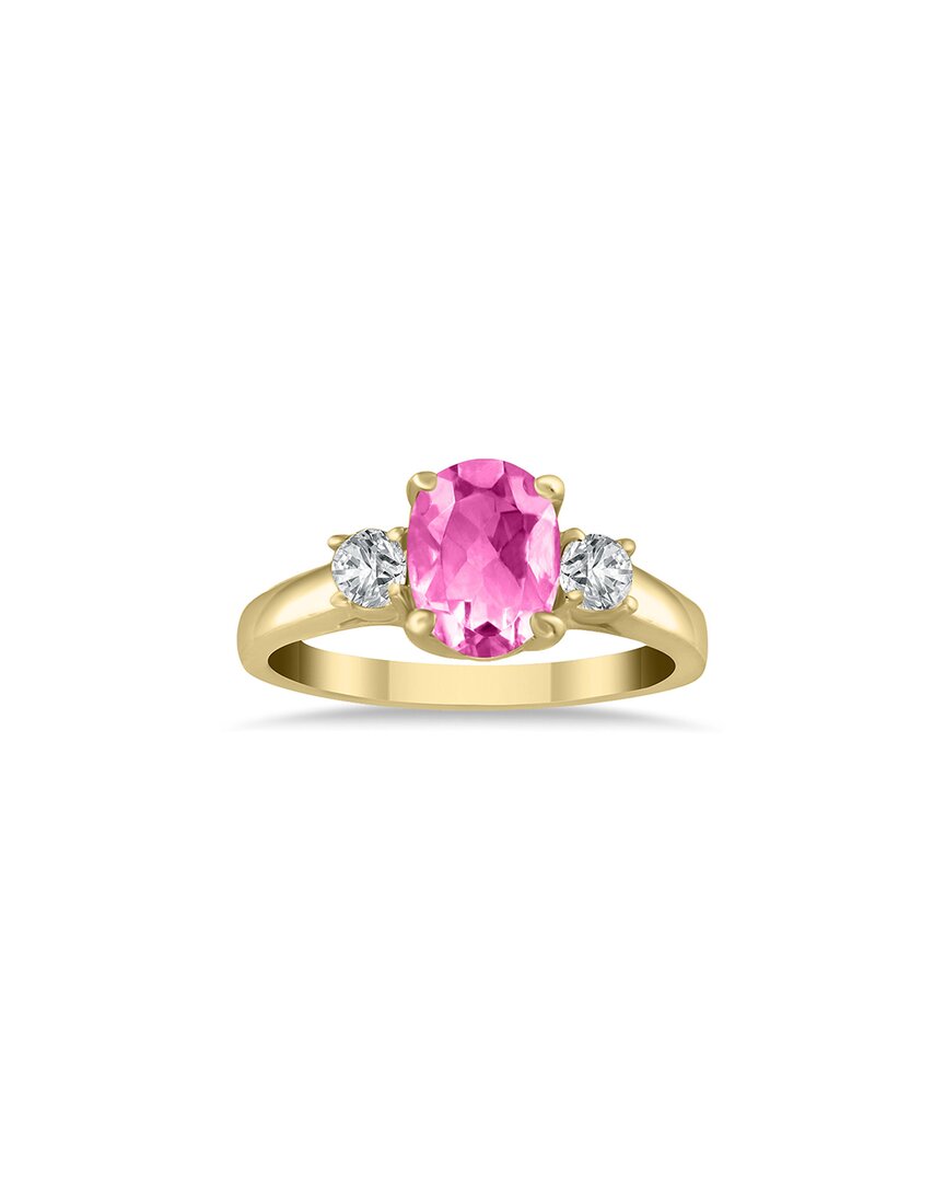 Gem Spark 14k 1.98 Ct. Tw. Diamond & Pink Topaz Ring