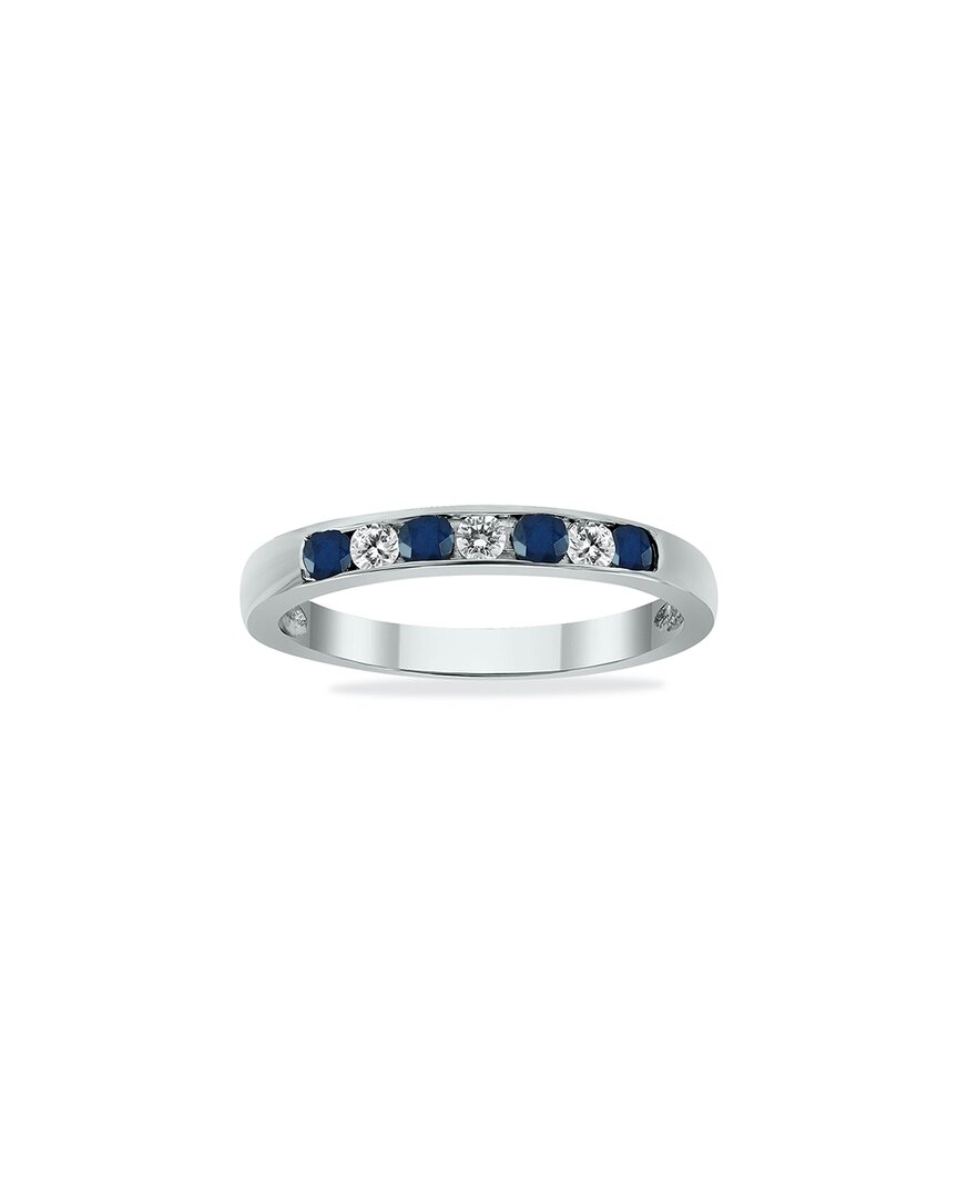 Gem Spark 14k 1.04 Ct. Tw. Diamond & Sapphire Ring