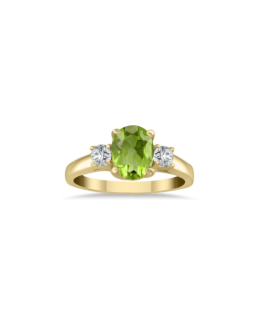 Gem Spark 14k 1.98 Ct. Tw. Diamond & Peridot Ring