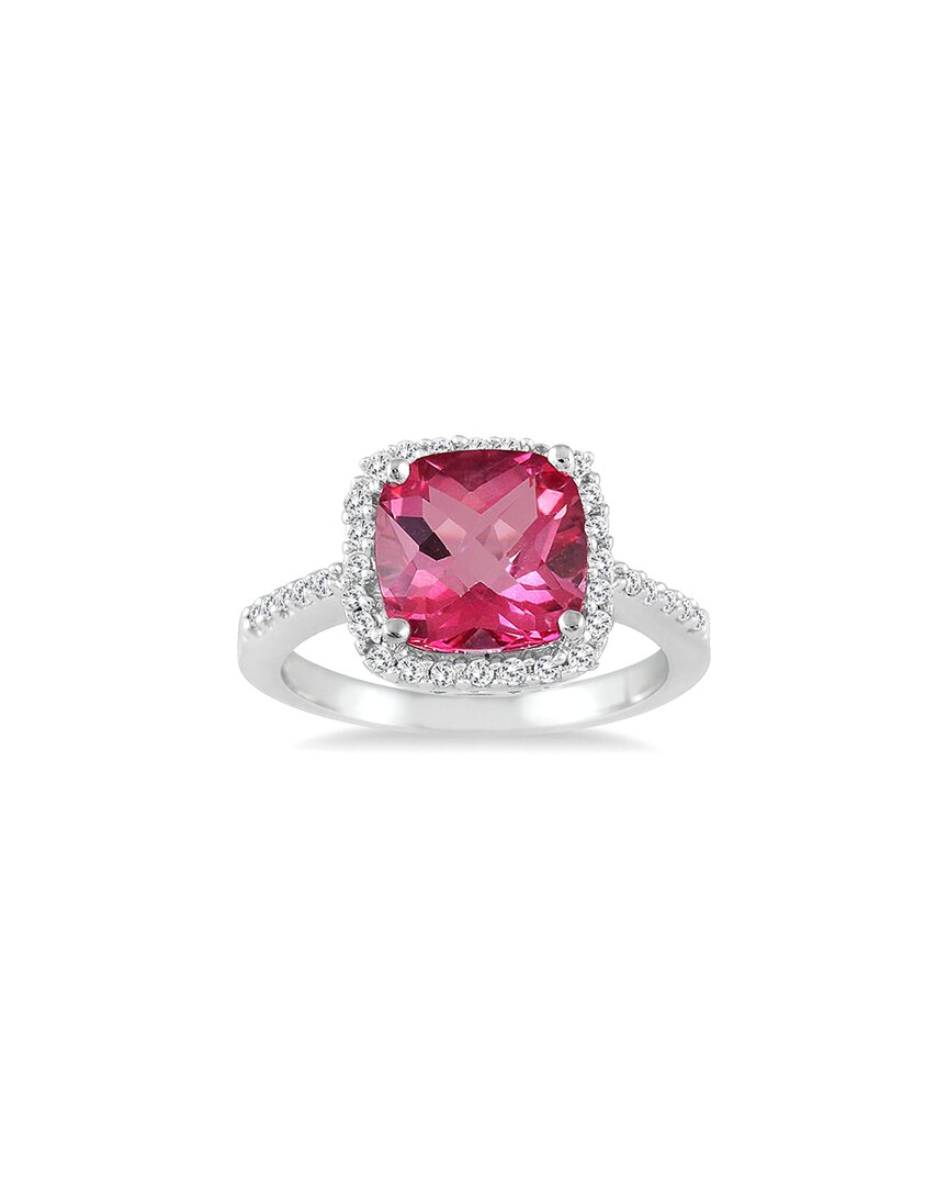 Gem Spark 14k 2.78 Ct. Tw. Diamond & Pink Topaz Ring