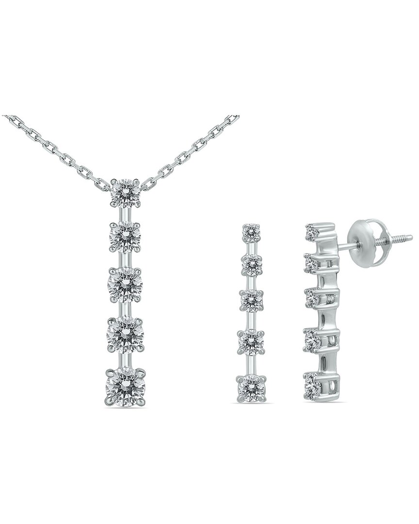True Diamond 14k 0.96 Ct. Tw. Diamond Jewelry Set