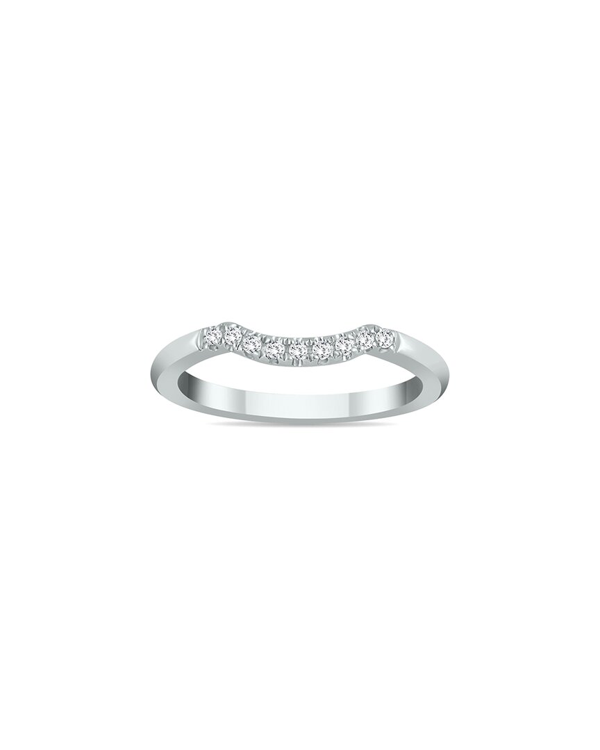 True Diamond 14k 0.09 Ct. Tw. Diamond Ring In Metallic