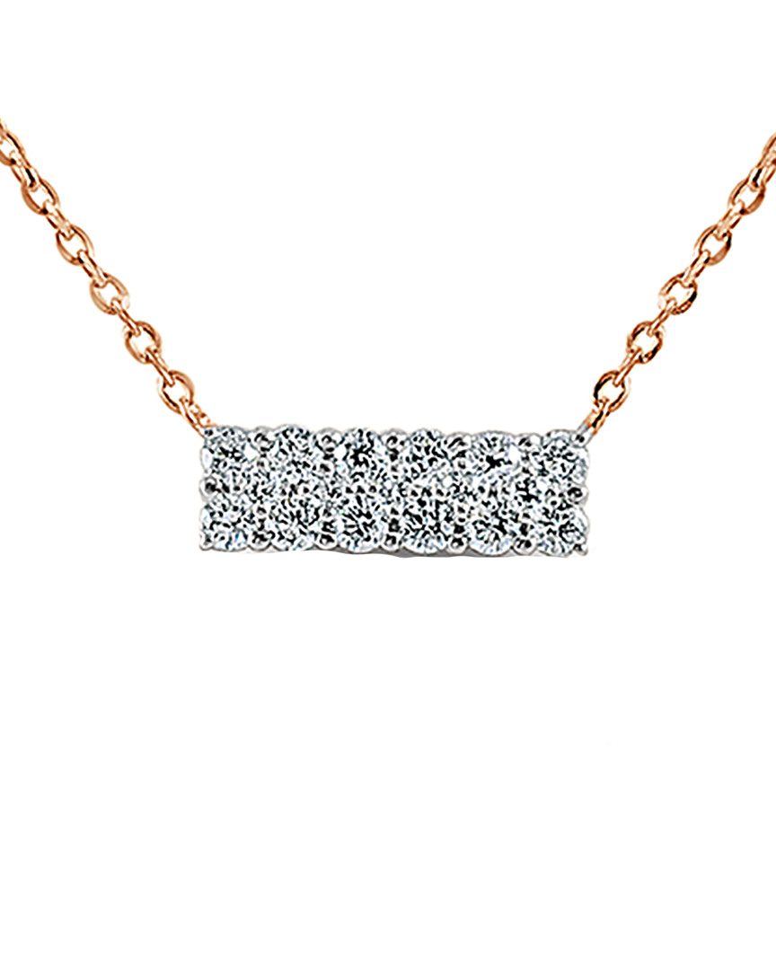 Sabrina Designs 14k Rose Gold 0.22 Ct. Tw. Diamond Necklace
