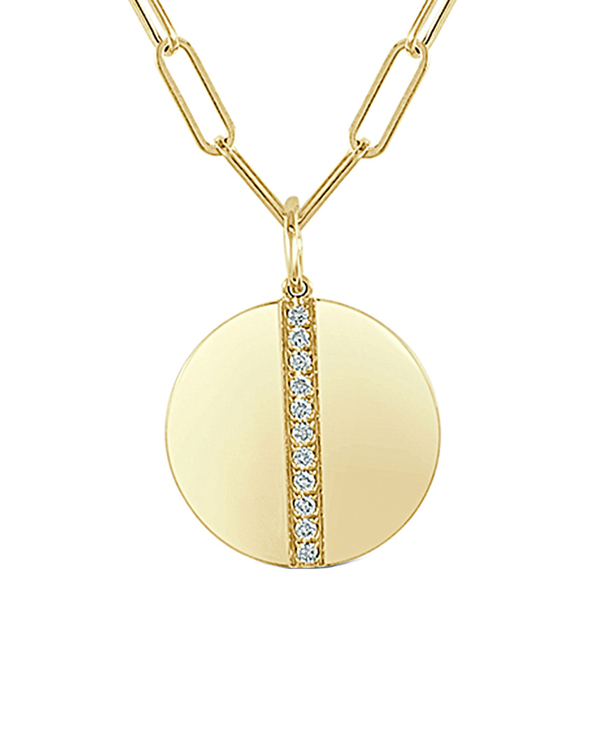 Sabrina Designs 14k 0.16 Ct. Tw. Diamond Charm Necklace In Gold