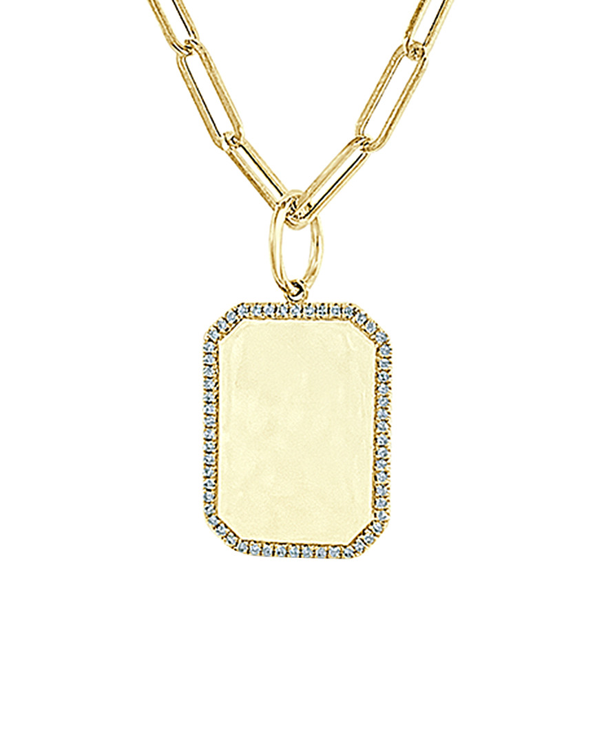 Sabrina Designs 14k 0.15 Ct. Tw. Diamond Charm Necklace