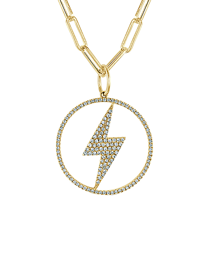 Sabrina Designs 14k 0.42 Ct. Tw. Diamond Charm Necklace In Gold