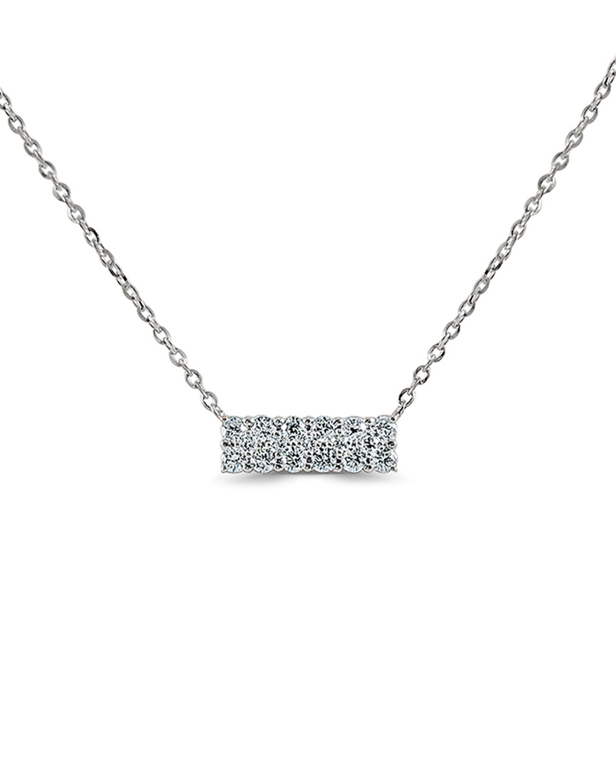 Sabrina Designs 14k 0.23 Ct. Tw. Diamond Double Row Bar Necklace