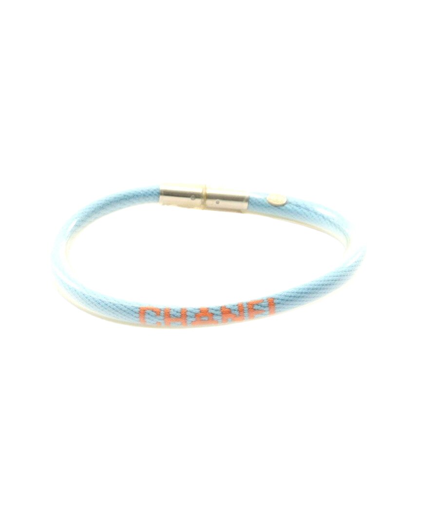 Chanel Logo Tube Bangle Bracelet (authentic Pre-loved)