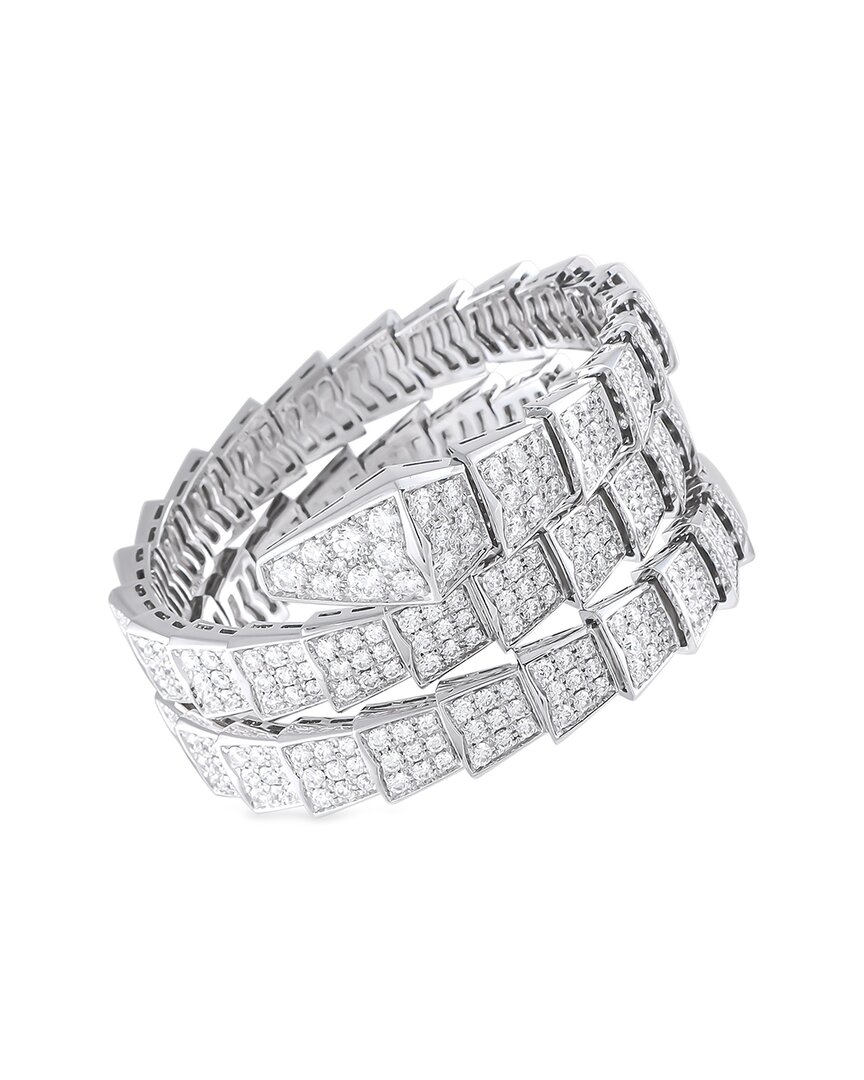 Pre-owned Bvlgari 18k Bracelet (authentic Pre-loved) In Silver