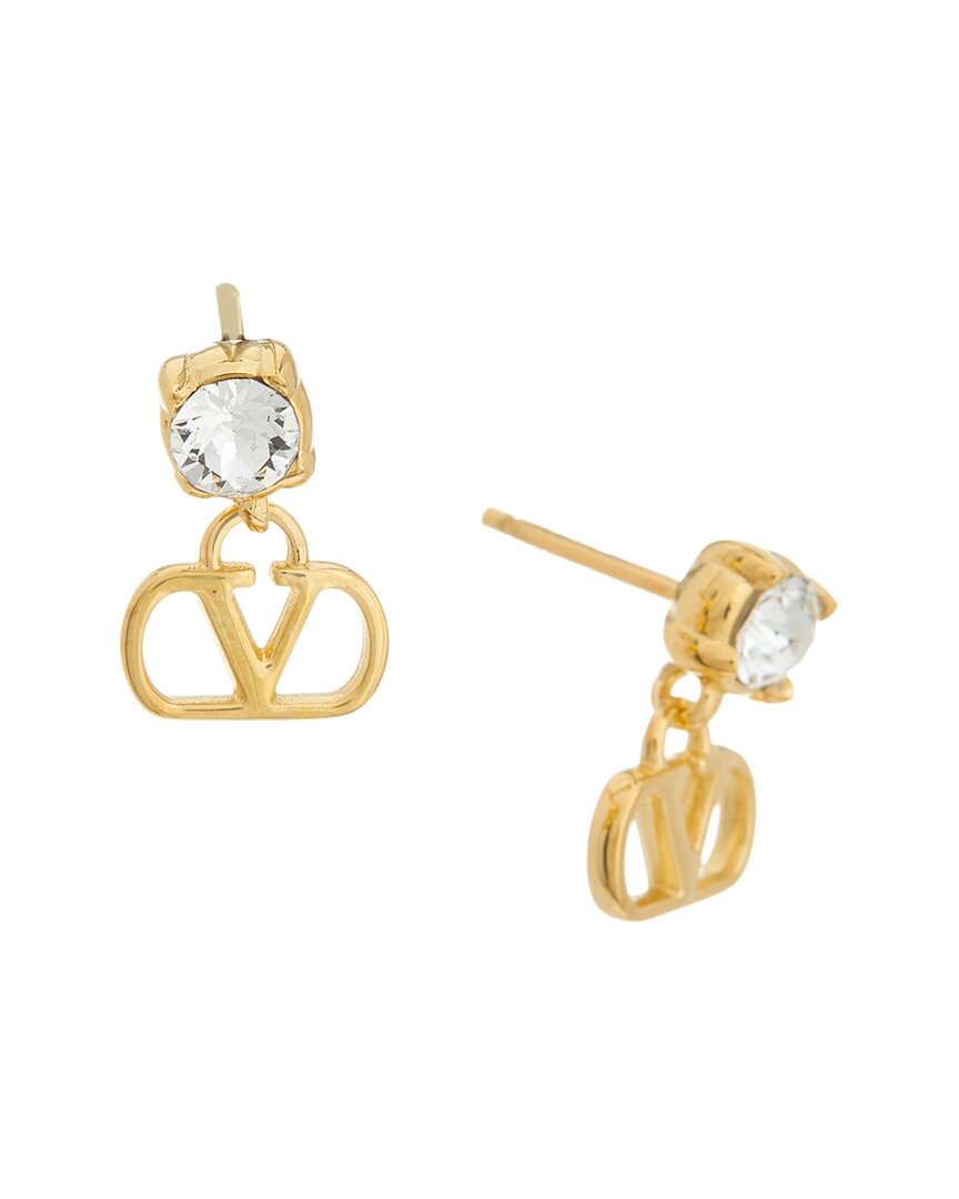 Valentino Garavani Valentino Vlogo Signature Swarovski Earrings In 9mn